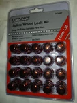 White Knight 763807 Spline Wheel Lock Kit Red 12MM-1.50. Price: $34.99.