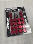 Work Wheels Rs Red 12X1.25 Lightweight Lug Nuts Pack Of 20 34MM 25G Ship Today! New. Price: $150.00.
