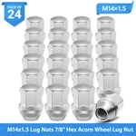 24X Lug Nuts M14X1.5 7/8 Hex Acorn Chrome For 1999-2022 Chevrolet Silverado 1500 New. Price: $21.84.
