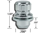 Gorilla 73621NS For Nissan Mag 12-1.25 Chrome Wheel Lock Set New. Price: $46.09.