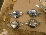 Knock Off Spinner Jaguar XK120 Xke E-type ? Set 4. Left & Right Used. Price: $165.00.