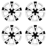 Set Of 4 16" 5 Split Spoke Wheel Skins For 2022-26 Honda Civic Lx Black/silver New. Price: $79.53.