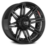 4PLAY 4P08 Wheel 22X10 (-24, 8X165.1, 124.9) Black Single Rim New. Price: $575.00.