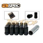 Aspec Spline Tuner Lock Lug Nuts 12X1.5 Acorn Wheels Rims Close End Black New. Price: $28.95.
