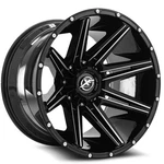 22X12 Off-road XF-220 Gloss Black & Milled Wheel 8X6.5/8X180 (-44MM) New. Price: $549.65.