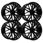 (SET-4) Inch 22X9 Axe EX30 Gloss Black Wheels Rims 5X4.5 5X114.3 +35 New. Price: $1940.00.