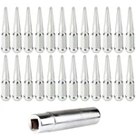 24 Pcs Chrome M14X1.5 Spike Lug Nuts +1 Key For Cadillac Escalade 2002-2017 New. Price: $50.13.