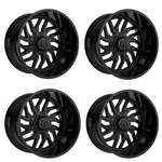 Set 20" Tis 544B Gloss Black Wheels 20X12 5X5.5 -44MM Offroad Truck Rims New. Price: $1912.00.