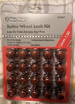 White Knight 763807 Spline Wheel Lock Kit Red 12MM - 1.5 / 20 Pc. Price: $29.99.