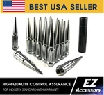 20 Pc Solid Spline Spike Lug Nuts Kit Chrome 1/2" Ford Bronco T-bird New. Price: $59.95.