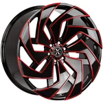 Xcess X04 22X9 5X115 +15MM Black/red Wheel Rim 22" Inch New. Price: $386.00.