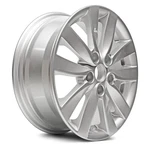 Kia Forte 14-16 V-spoke Painted Silver 16X6.5 Alloy Factory Wheel Replica New. Price: $254.45.