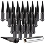 24 Pcs Spike Lug Nuts Key Ram 1500 Ford Chevrolet Silverado Black 14X1.5 New. Price: $50.12.