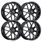 (SET-4) Mach MP74 20X8.5 5X108/5X4.25 35MM Glossy Black Wheels Rims Inch New. Price: $1131.00.