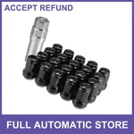 Set M12X1.5 Car Heptagon Lug Nut Cone Seat 32MM Screw W/socket Key Black New. Price: $30.49.