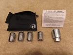Honda Oem Wheel Lock Kit With I.d Card Accord Civic Crv Hrv Fit Insight M12-1.5 Used. Price: $18.99.