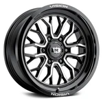 Vision 402 Riot Wheel 22X10 (-19, 6X139.7, 106.2) Black Single Rim New. Price: $419.85.