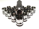 Coyote - Open End 6 Spline Lug Nuts Chrome Bulge + Key New. Price: $21.43.