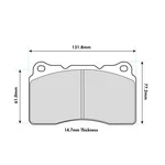 Ferodo Front DS2500 Compound Brake Pad Set - FRP3067H New. Price: $365.72.