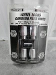 Rally Lug Nut Locks 1/2" Short Shank Chrome Set W/ Key Anti-theft New. Price: $17.99.