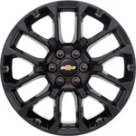 For Chevy Silverado 1500 22-23 Alloy Factory Wheel 12 I-spoke Painted Black 22X9 New. Price: $253.91.