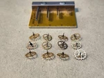 Lot Of 12 Mixed Nos Escape Wheels Complete With Pinions New. Price: $19.95.