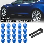 20PCS Wheel Lug Nut Cap Cover 19MM Hub Screw With Black Clip Blue New. Price: $14.79.