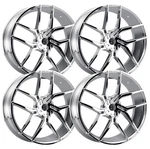 (SET-4) 2CRAVE N51 20X8.5 5X115 35MM Chrome Wheels Rims Inch New. Price: $1646.00.