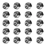 Twenty (20) 7/16-20 Zinc Plated Open End Acorn Lug Nuts 3/4" Hex (BCP1075) New. Price: $22.15.