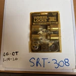 Rally 4-PC Set + Key, 12MM X 1.25 Short Shank Wheel Locks, # 90335, 3E New. Price: $10.80.