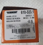 Dorman, 610-323.1, M12-1.50, 98501.1, Wheel Stud- Pack New. Price: $15.22.
