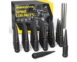 24-14X2.0 Black Metal Lugz Spiked Conical Style Nuts Full Kit 14MMX2.0 New. Price: $45.00.