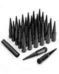 32 Pcs M14X1.5 Spike Lug Nuts, Black With Socket Key Fits F-250 F-350 Ram Sierra New. Price: $84.02.