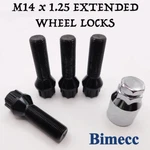 Locking Wheel Bolts M14X1.25 43MM Bimecc (black) For Bmw X4 - F26, G02 New. Price: $31.25.