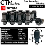 24PC 1.85" Tall Black Toyota 4RUNNER Tacoma Oem Factory Lug Nut Mag Seat 12X1.5 New. Price: $32.99.