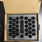 32PCS Lug Nuts Spline Black, Aftermarket Wheel M14X1.5, New. Price: $39.80.