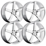 (SET-4) Cavallo CLV-5 22X9 5X115 18MM Nano Chrome Wheels Rims Inch New. Price: $1959.82.