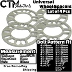 4X 8MM Thick 5X5" (5X127MM) Universal Wheel Spacer Fit Jeep Chevy Buick More New. Price: $16.49.