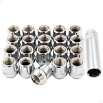 Wheel Accessories Parts Pcs Thread Open End Bulge 1/2"-20, Chrome New. Price: $36.03.