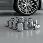 Stylish Triple Layer Chrome M12X1.50 Lug Nuts - Bulge Acorn Design, 20 Set New. Price: $28.79.
