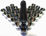 COYOTE-32 Chrome Open End 12X1. 5 Acorn Seat Tuner 6 Spline Lock Lug Nut Set Key New. Price: $29.57.