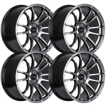 (SET-4) AVID.1 AV-20 18X8 5X4.5/5X114.3 Hyper Black 35MM Wheels Rims Inch New. Price: $871.00.
