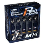 Project Kics R40 Iconix 14X1.5 20 Pieces Black Lug Nuts Capless Tuner Acorn New. Price: $327.75.