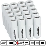 Sickspeed 20 Pc White 60MM Aluminum Nuts Lugs For Wheels/rims 12X1.25 L12 New. Price: $57.88.