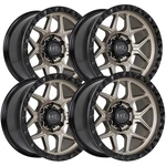 (set 4) Hardrock Off-road H107 17X9 5X5" +1MM Bronze Wheels Rims 17" Inch New. Price: $900.00.