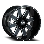Ion Wheels Rim 141 20X9 8X180 ET18 124.1CB Gloss Black W/ Milled Spokes New. Price: $279.70.