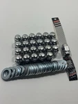 Nos 12MM X 1.25 Rh Thread Short Shank Lug Nut W/ Washers Mag Wheel 24PACK Closed New. Price: $50.00.