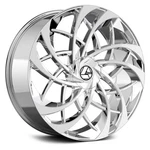 Azara AZA-540 Wheel 20X8.5 (35, 5X108, 74.1) Chrome Single Rim New. Price: $498.38.