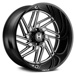 Hostile H116 Jigsaw Wheel 22X12 (-44, 8X165.1, 125.2) Black Single Rim New. Price: $645.00.