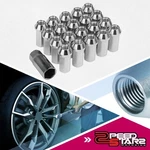 20 Conical Seat M12X1.5 25MM Od Aluminum Silver 50MM Closed-end Lug Nuts+adapter New. Price: $22.00.